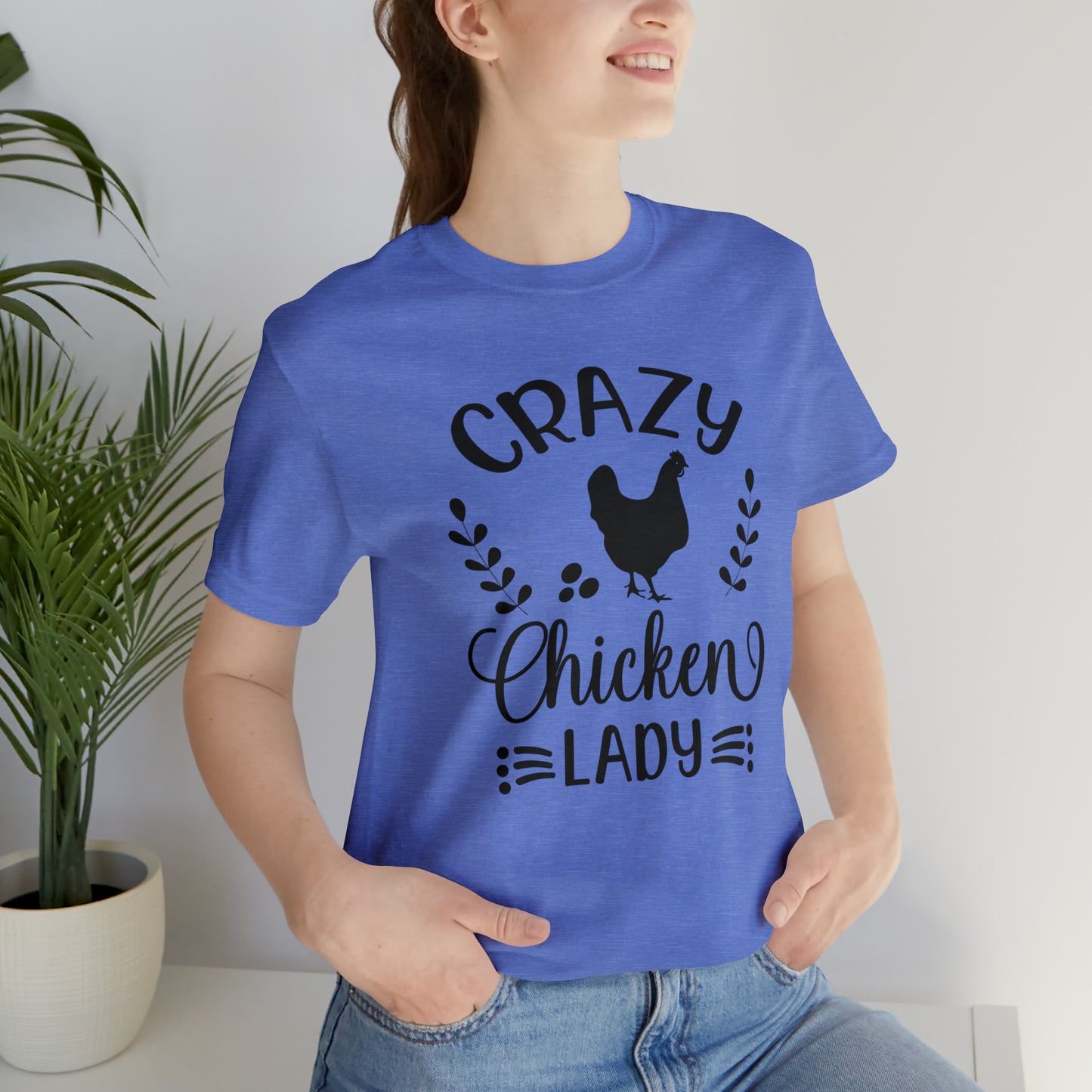 Crazy Chicken Lady Short Sleeve T-shirt