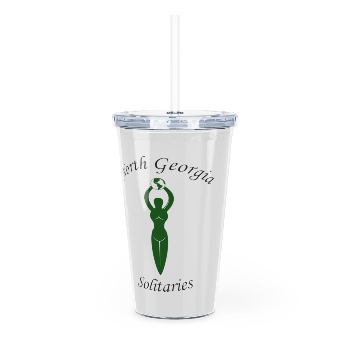 North Georgia Solitaries Plastic Tumbler with Straw