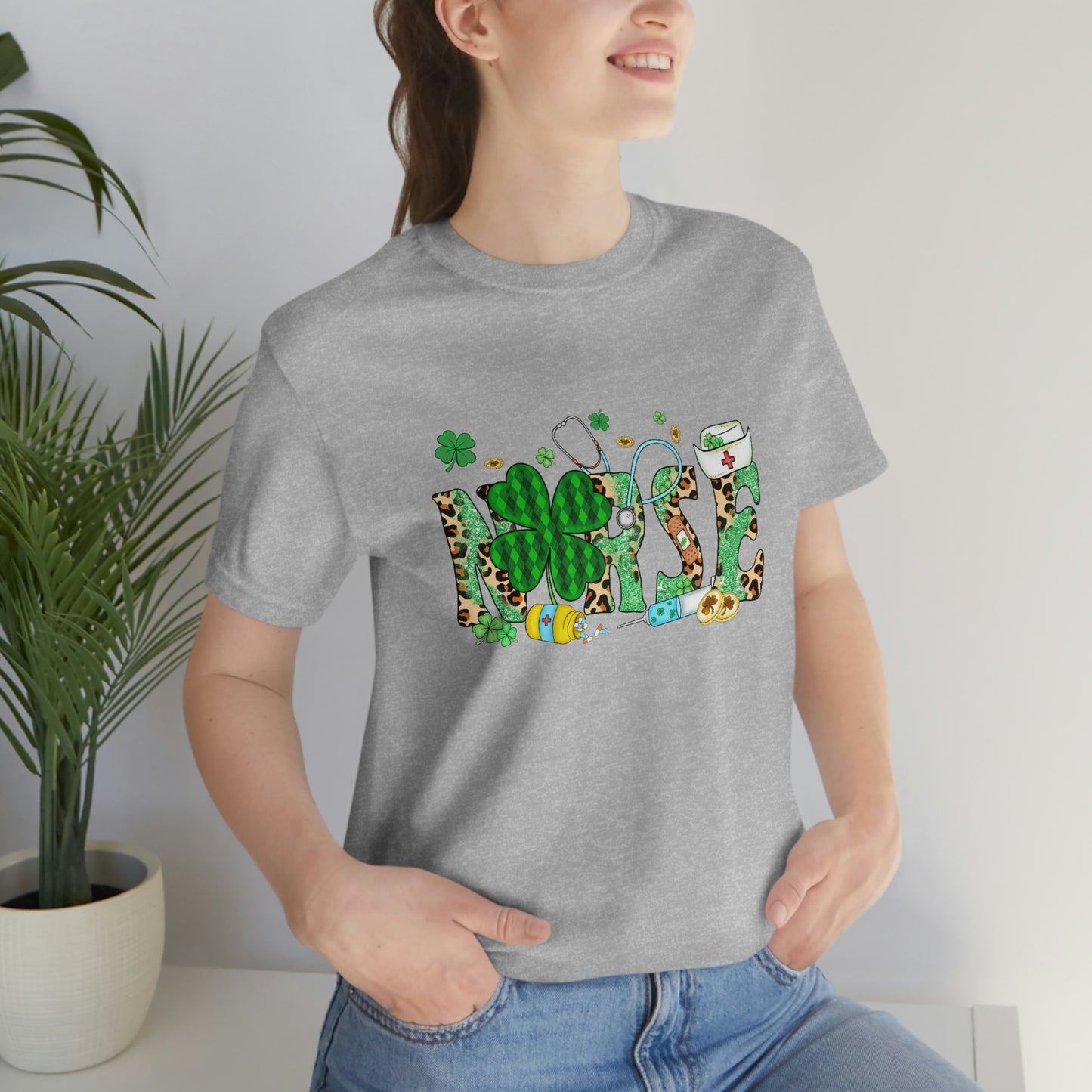 Nurse St. Patrick's Day Unisex Jersey Short Sleeve Tee