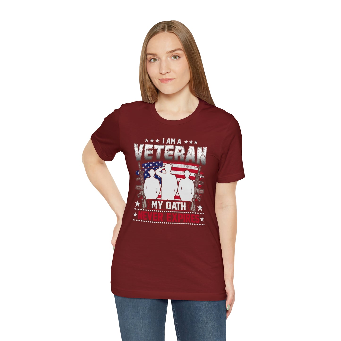 I am a Veteran My Oath Never Expires Short Sleeve T-shirt