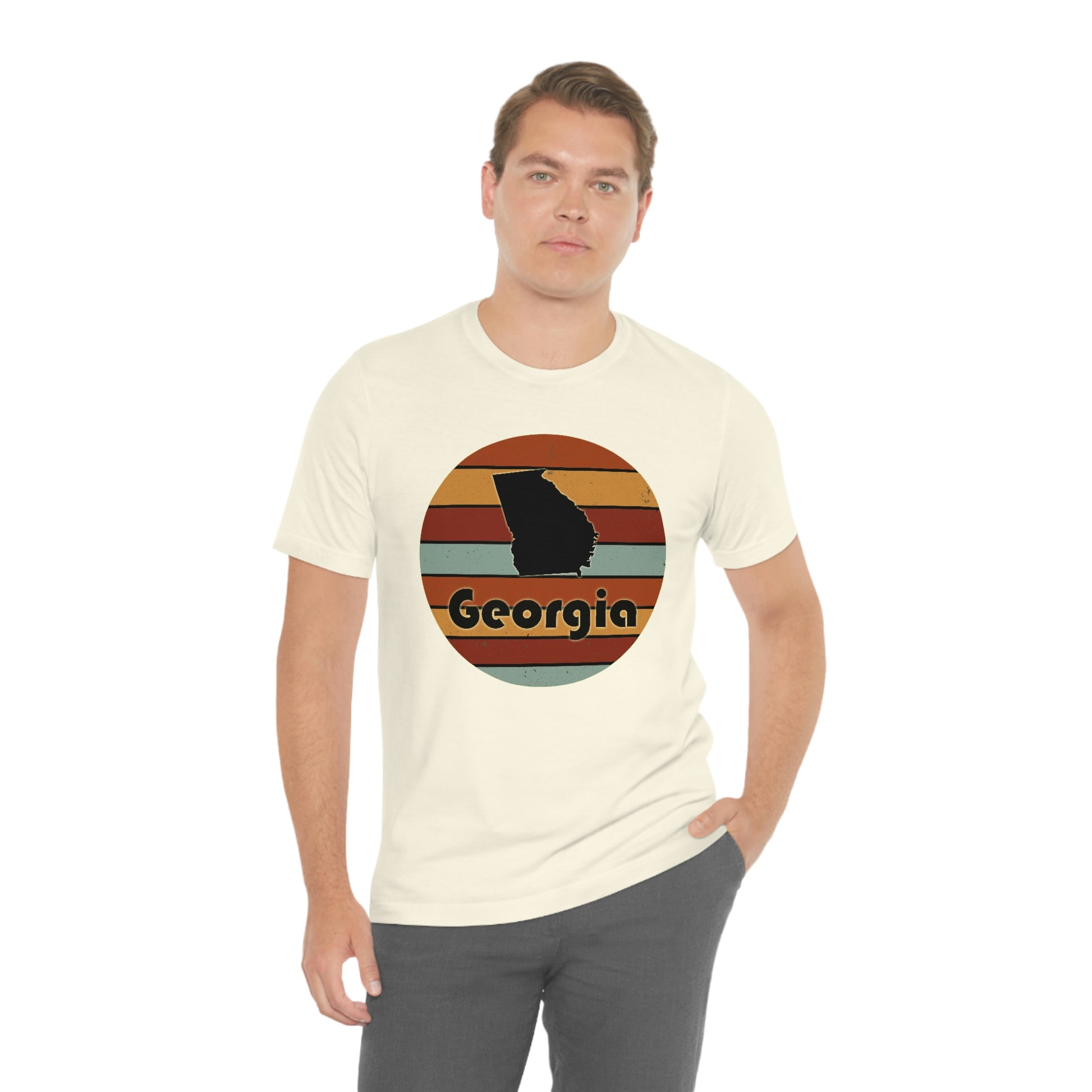 Georgia Retro Sunset Short Sleeve T-shirt