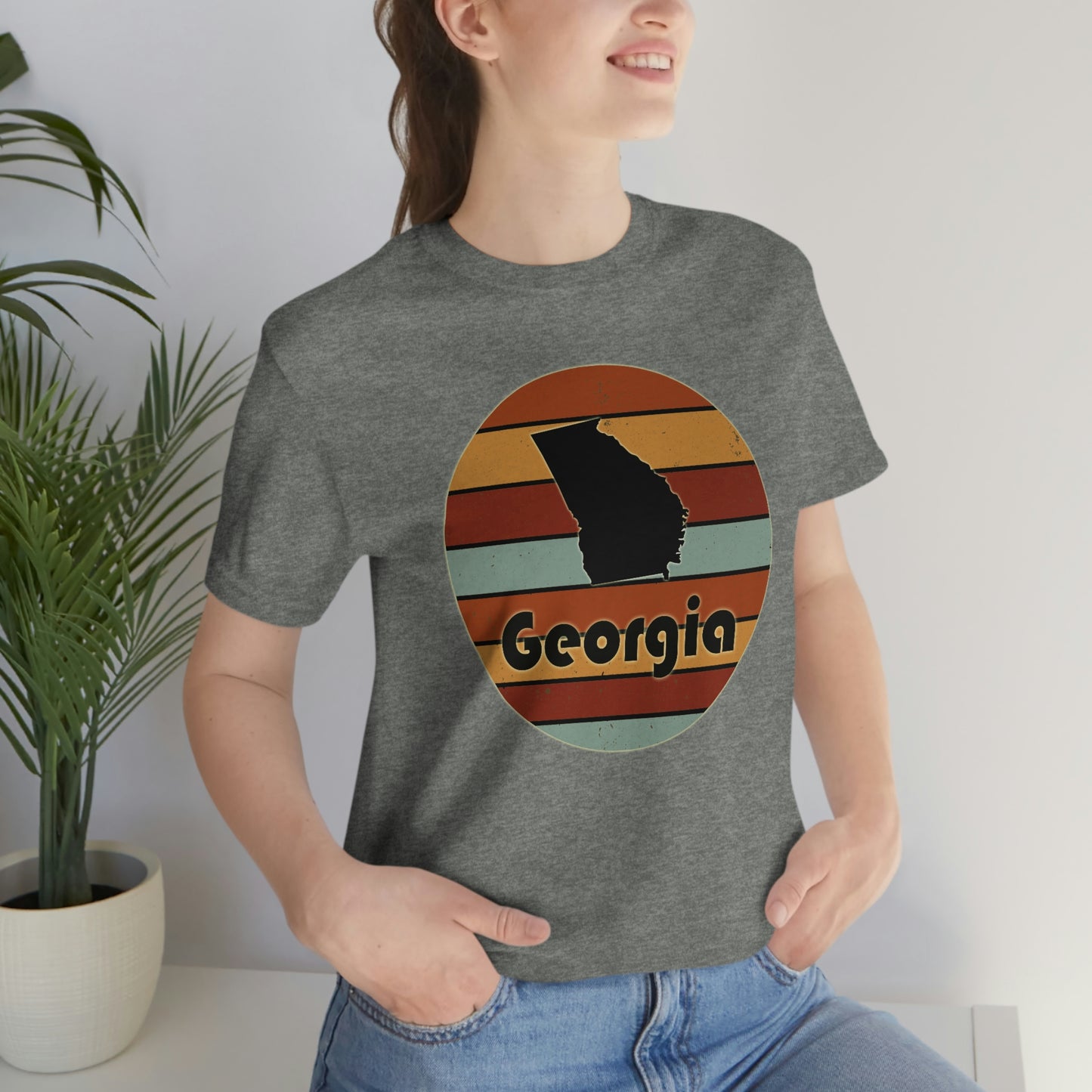 Georgia Retro Sunset Short Sleeve T-shirt