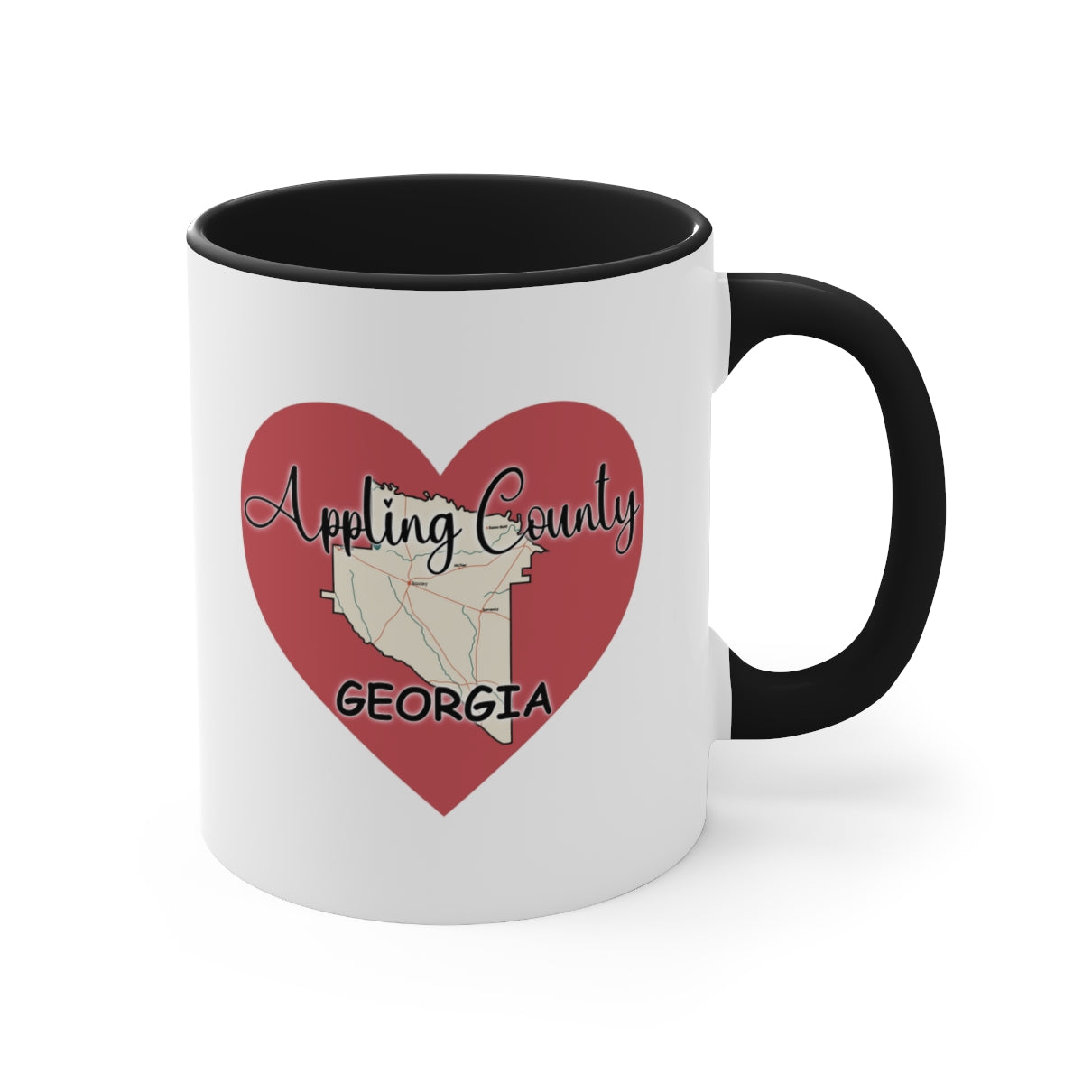 Appling County Georgia Accent 11 oz Ceramic Coffee Mug