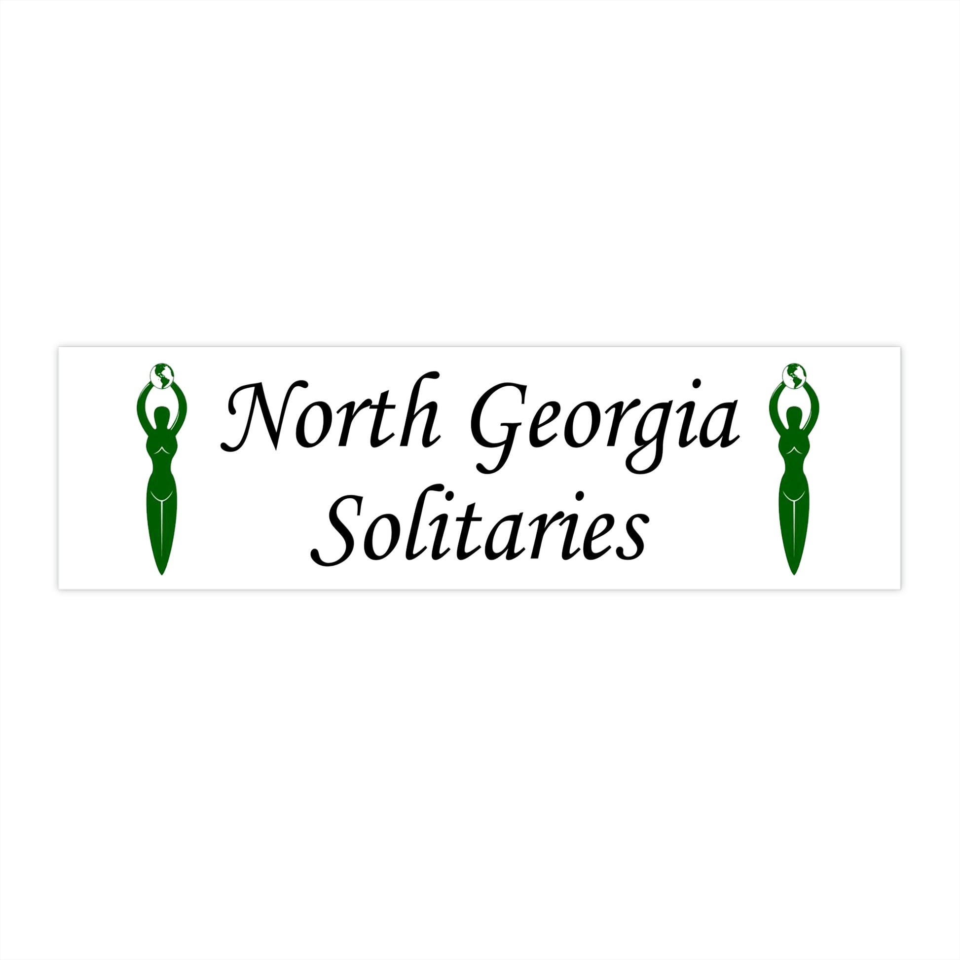 North Georgia Solitaries Bumper Sticker 3 sizes