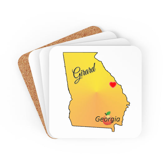 Girard Georgia Corkwood Coaster Set