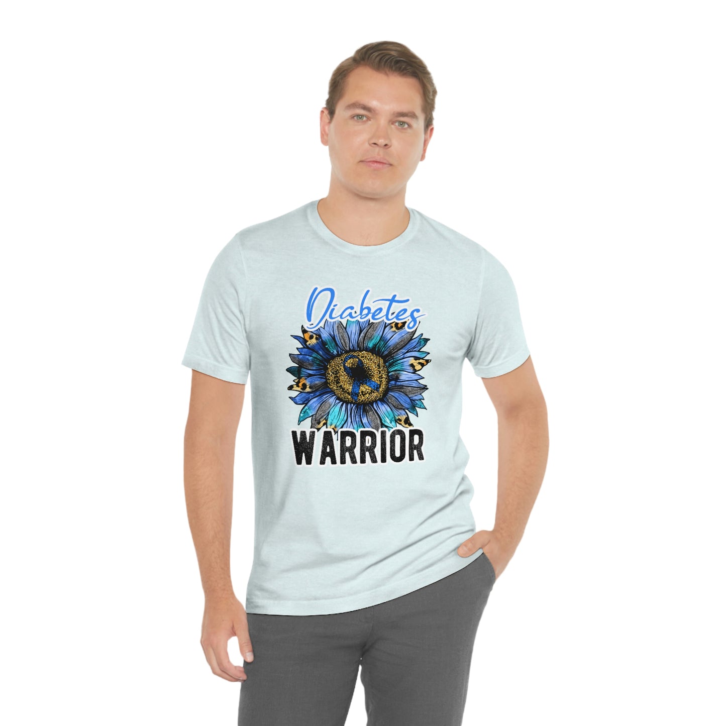 Diabetes Warrior Diabetes Awareness Print Unisex Jersey Short Sleeve Tee