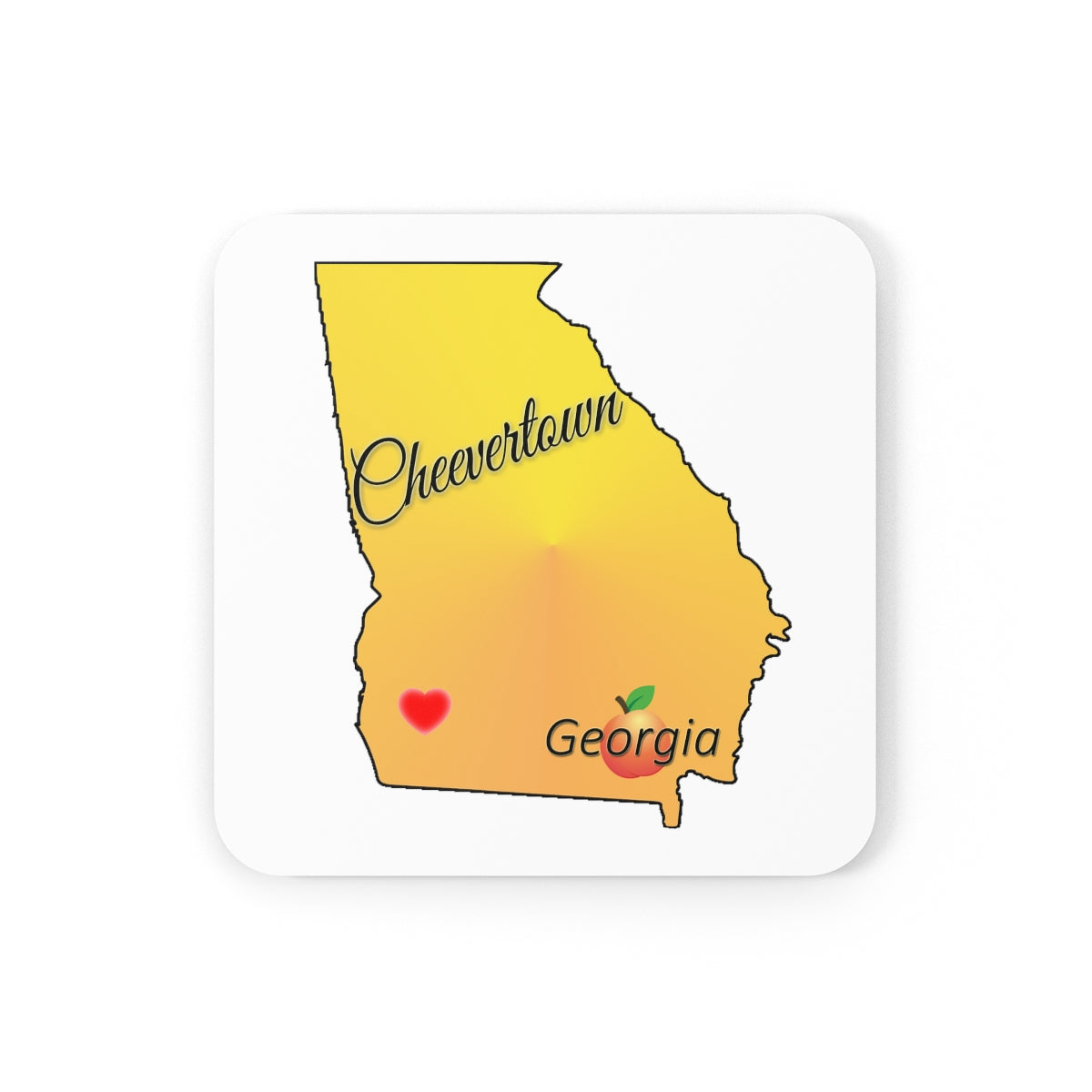 Cheevertown Georgia Corkwood Coaster Set