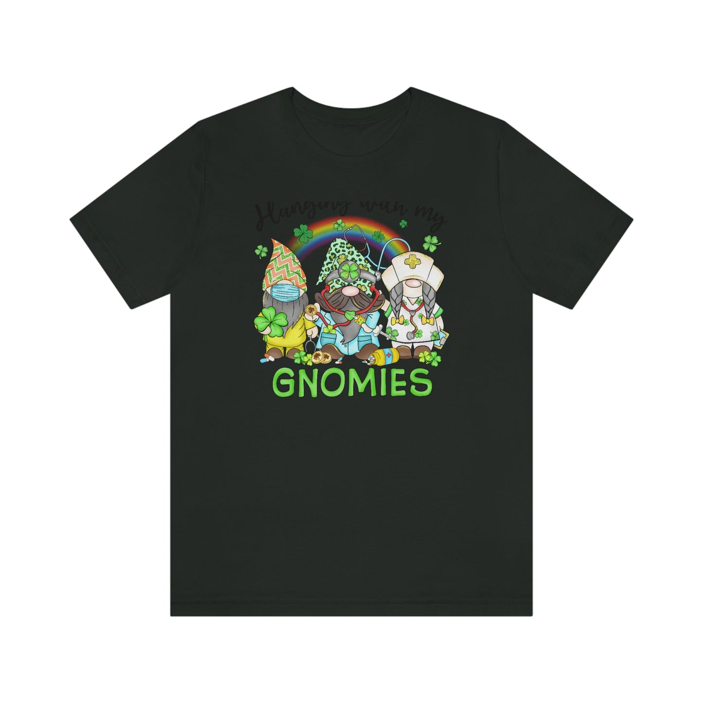 Hanging With My Gnomies St. Patrick's Day Unisex Jersey Short Sleeve Tee