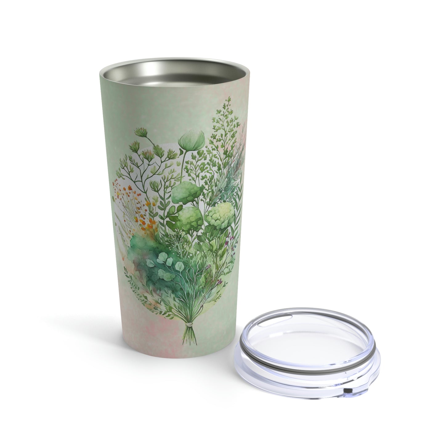 Greenery Watercolor Tumbler 20oz