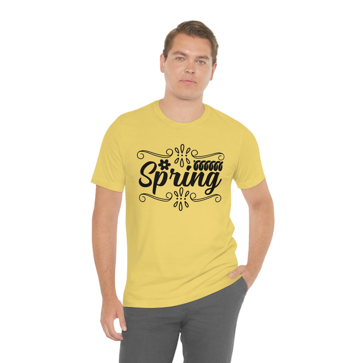 Spring with Frame Unisex Jersey Short Sleeve Tee