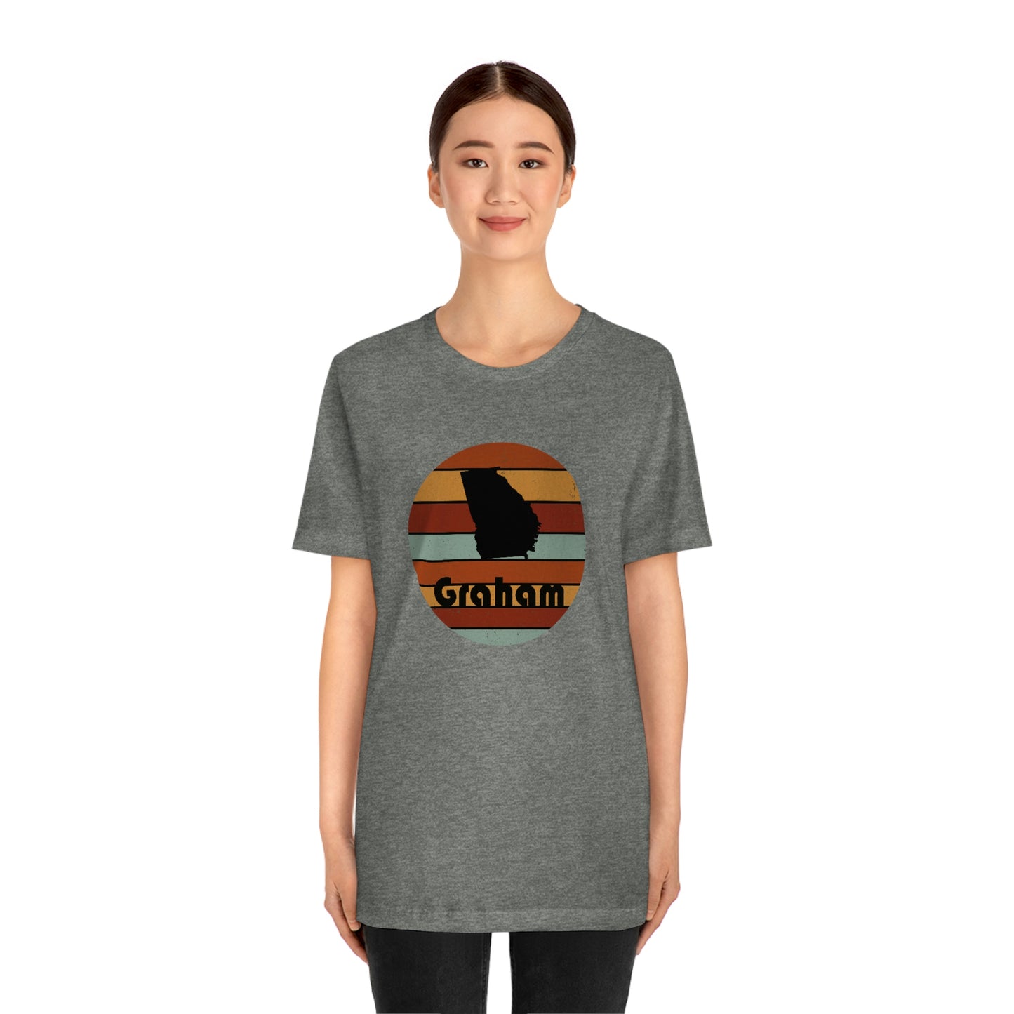 Graham Georgia Retro Sunset Unisex Jersey Short Sleeve Tee Tshirt T-shirt