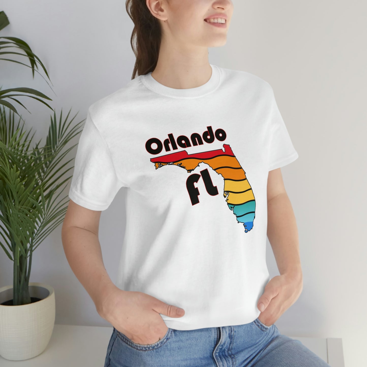 Orlando Florida Rainbow Florida Short Sleeve T-shirt