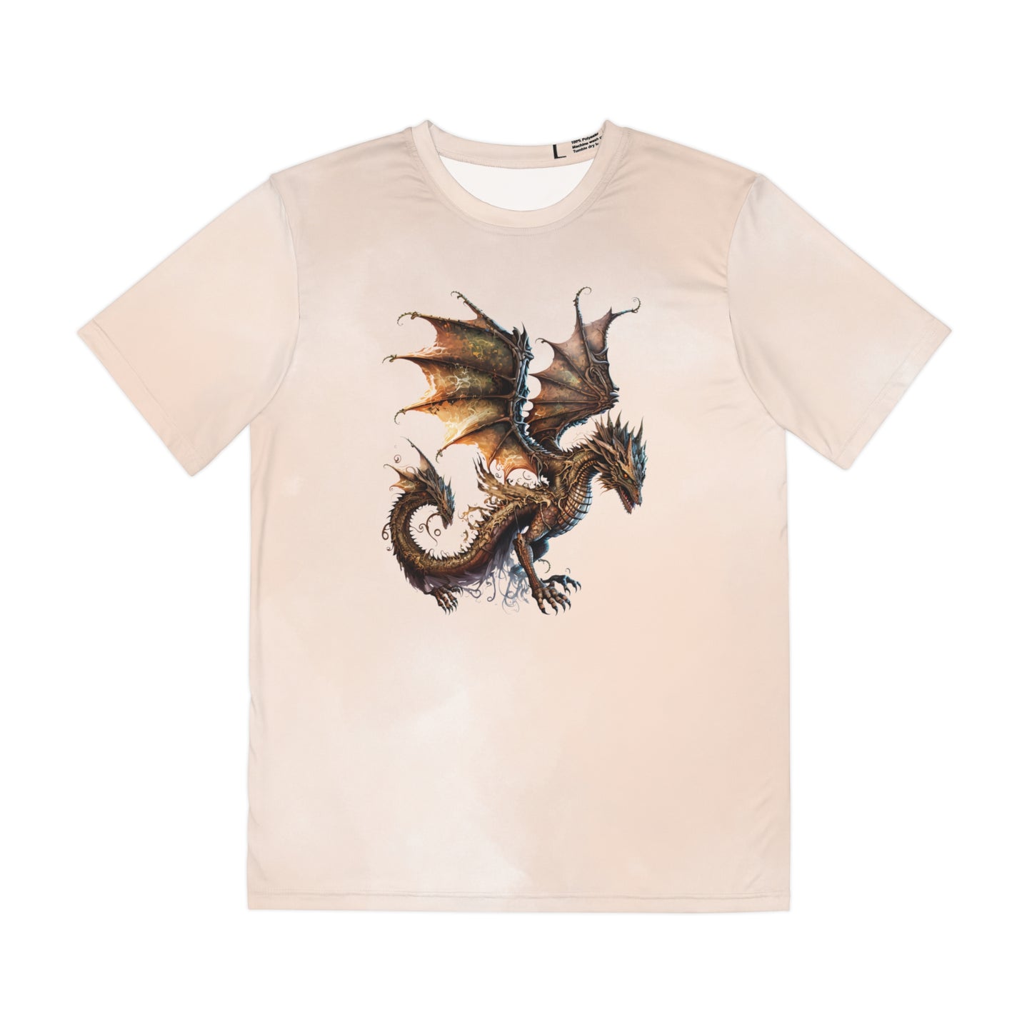 Dragon on Watercolor Background T-shirt