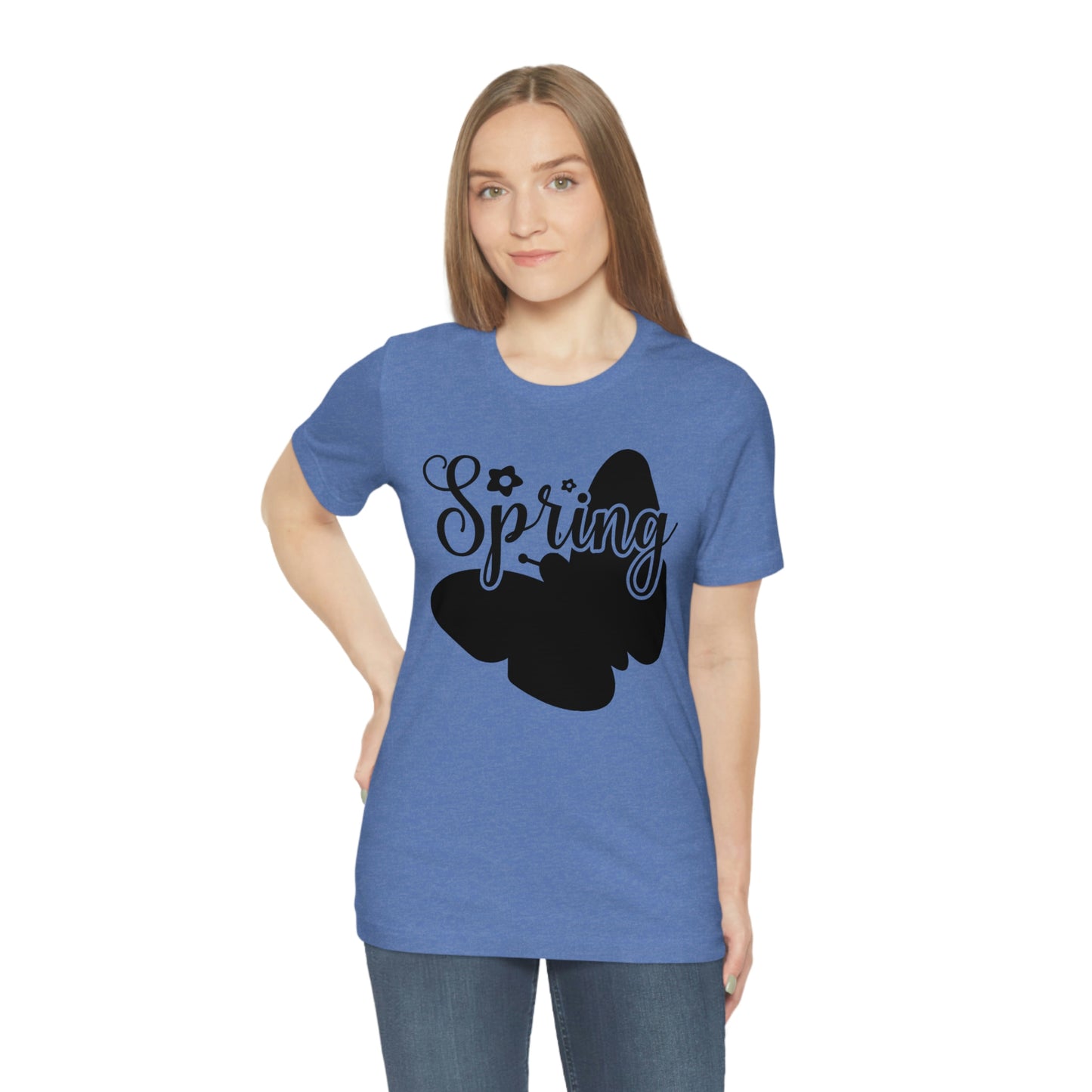 Butterfly Silhouette Spring Unisex Jersey Short Sleeve Tee