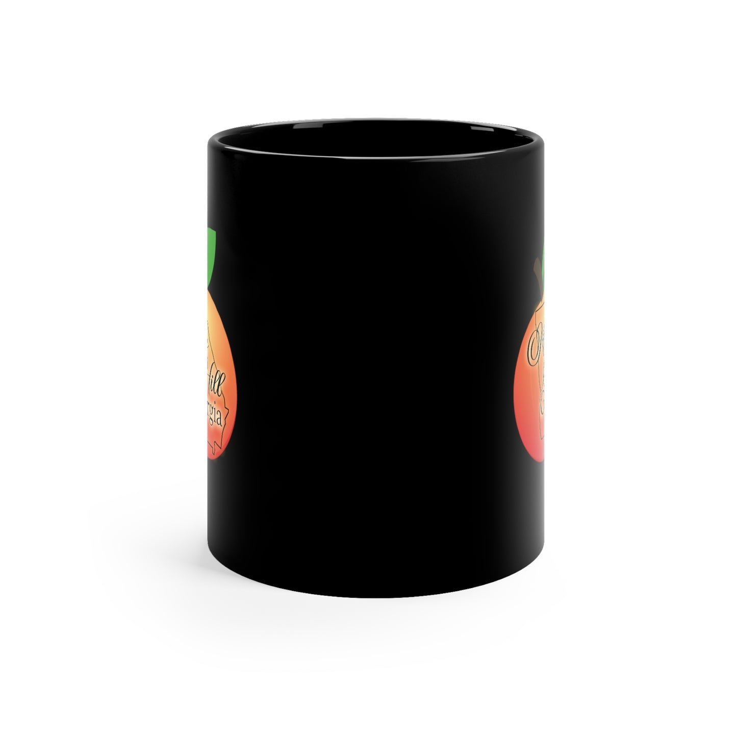 Mars Hill Georgia 11oz Black Mug