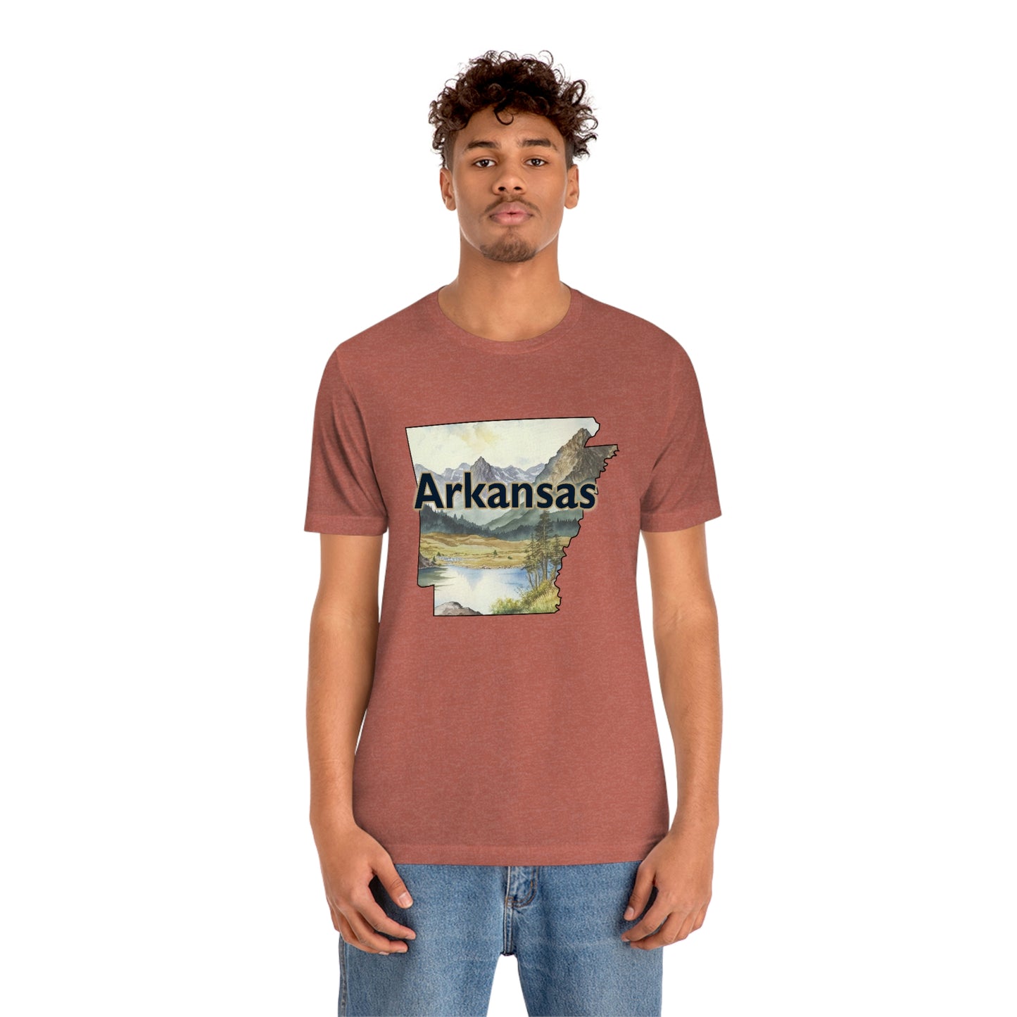 Arkansas Landscape Unisex Jersey Short Sleeve Tee Tshirt T-shirt