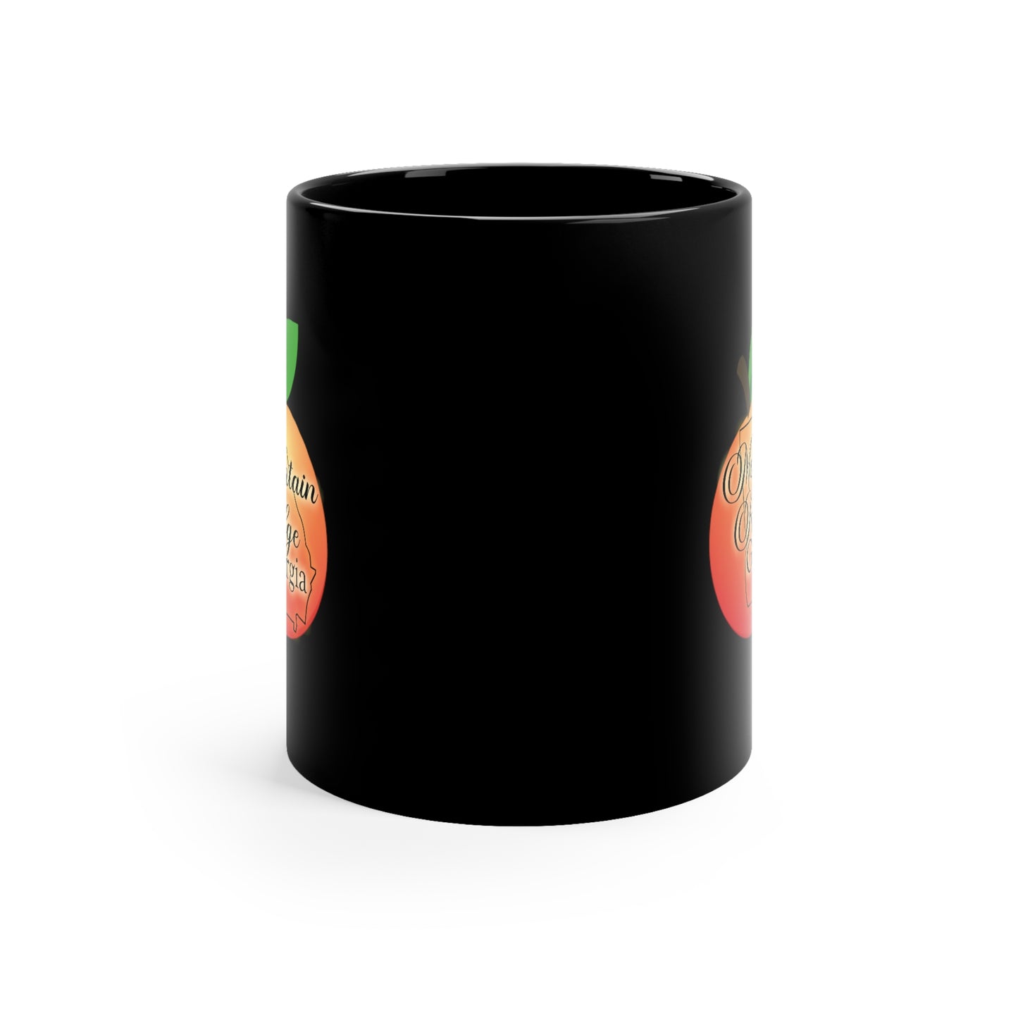 Mountain Ridge Georgia 11oz Black Mug