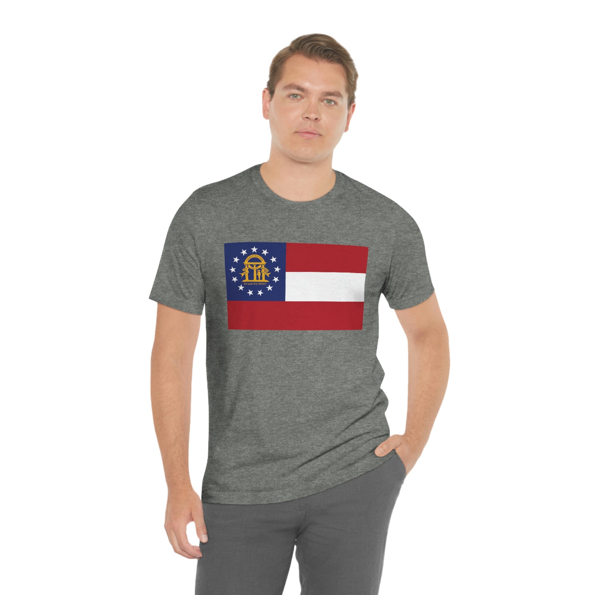 Georgia Flag Unisex Jersey Short Sleeve Tee Tshirt T-shirt