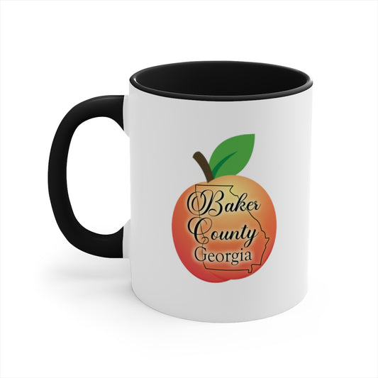 Baker County Georgia Accent Coffee Mug, 11oz
