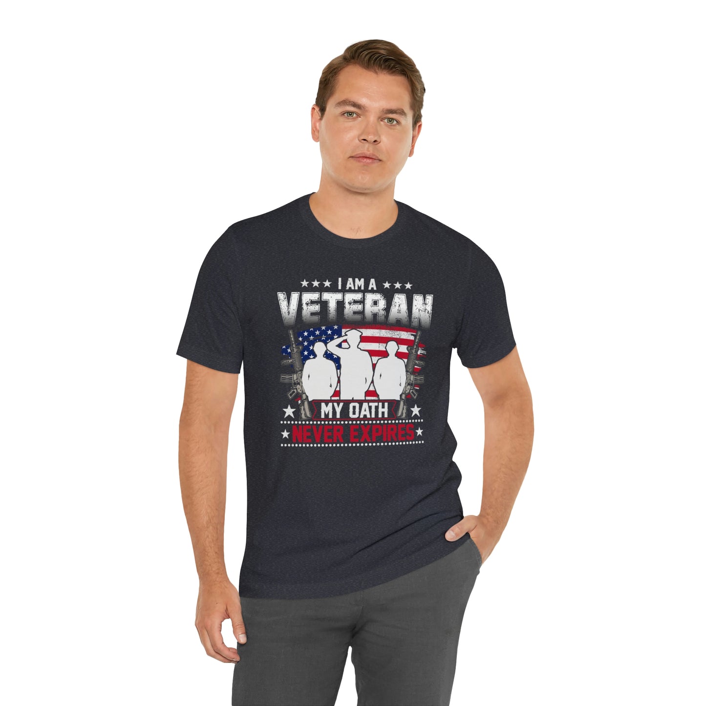 I am a Veteran My Oath Never Expires Short Sleeve T-shirt