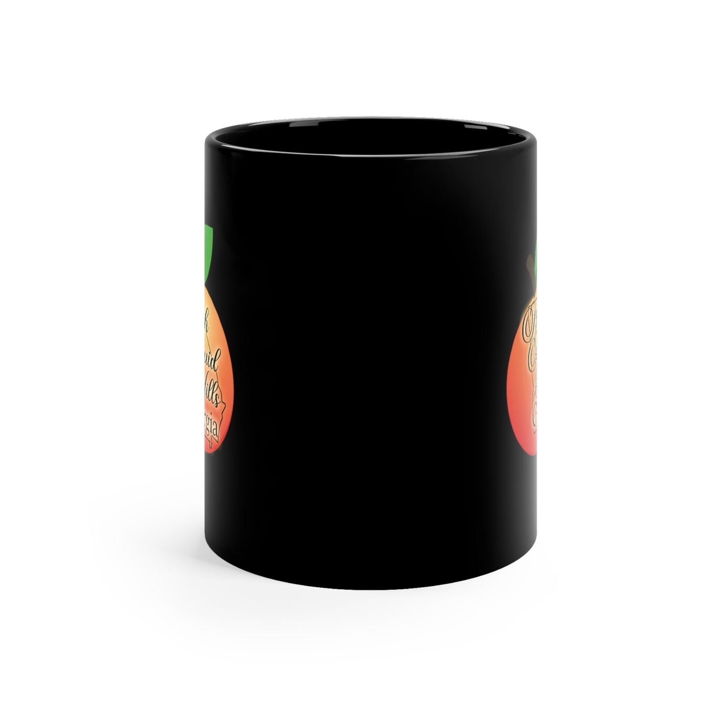 North Druid Hills Georgia 11oz Black Mug