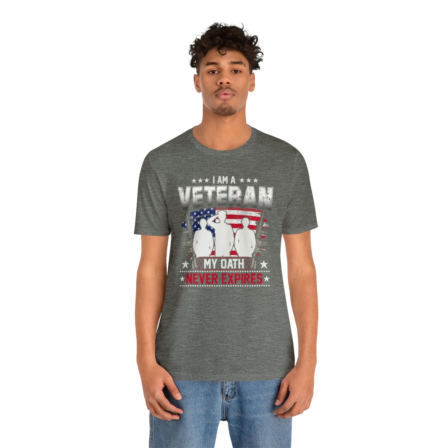 I am a Veteran My Oath Never Expires Short Sleeve T-shirt
