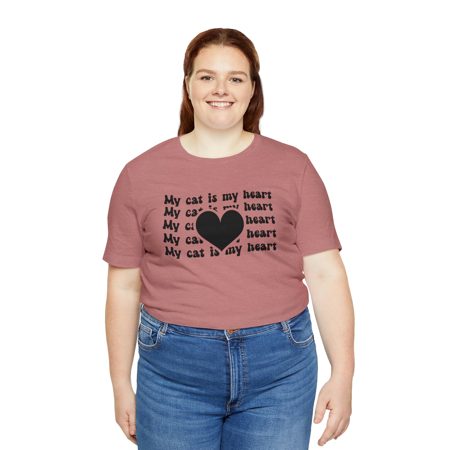 My Cat is My Heart Short Sleeve T-shirt