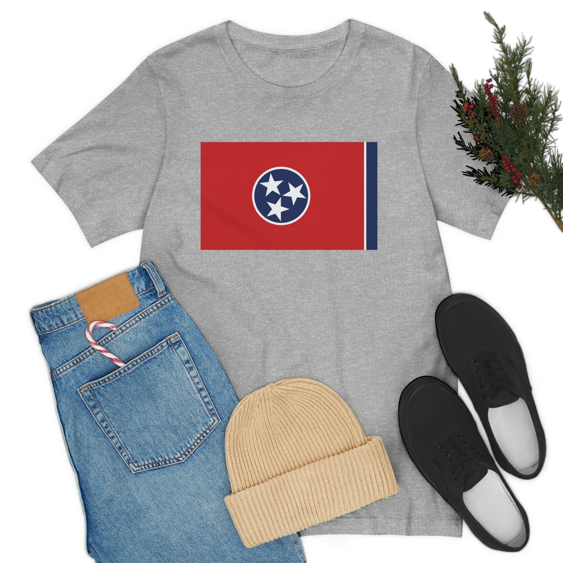 Tennessee Flag Unisex Jersey Short Sleeve Tee Tshirt T-shirt