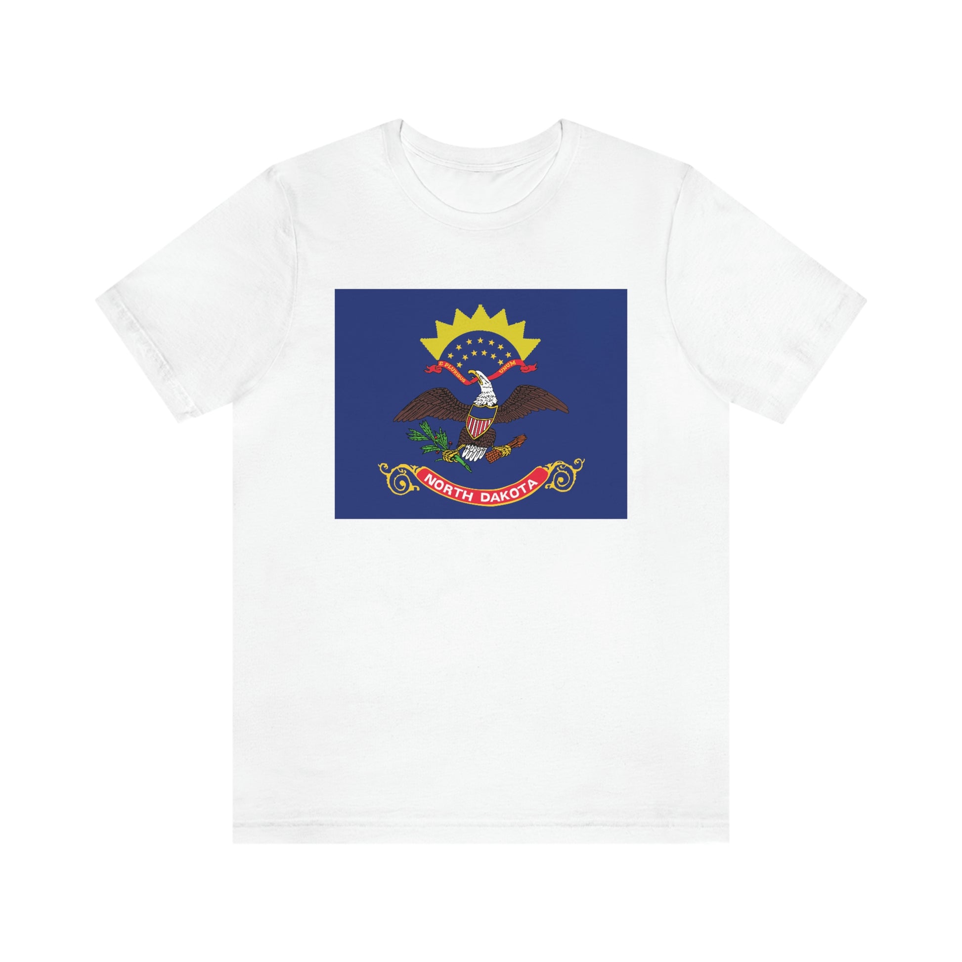 North Dakota Flag Unisex Jersey Short Sleeve Tee Tshirt T-shirt