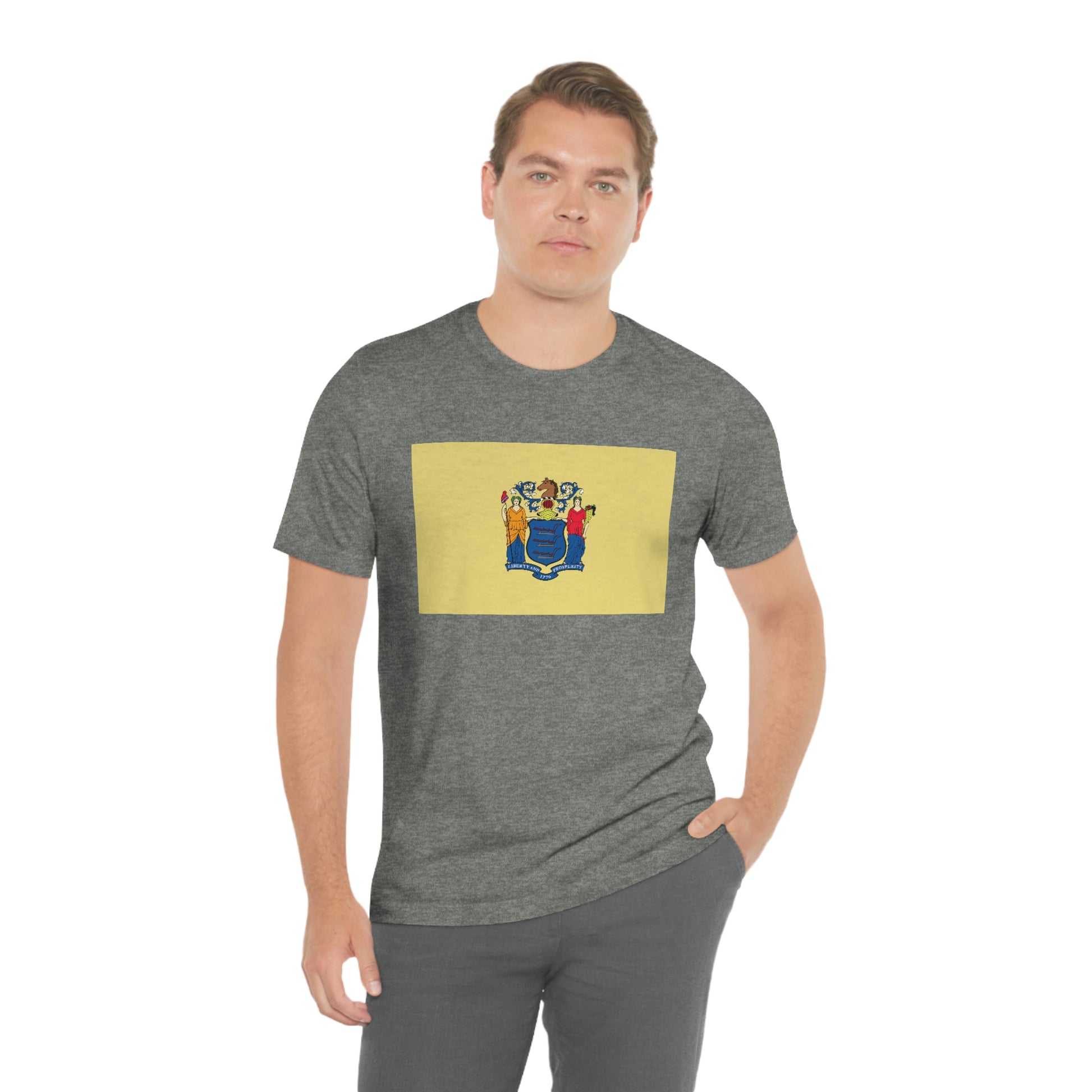 New Jersey Flag Unisex Jersey Short Sleeve Tee Tshirt T-shirt