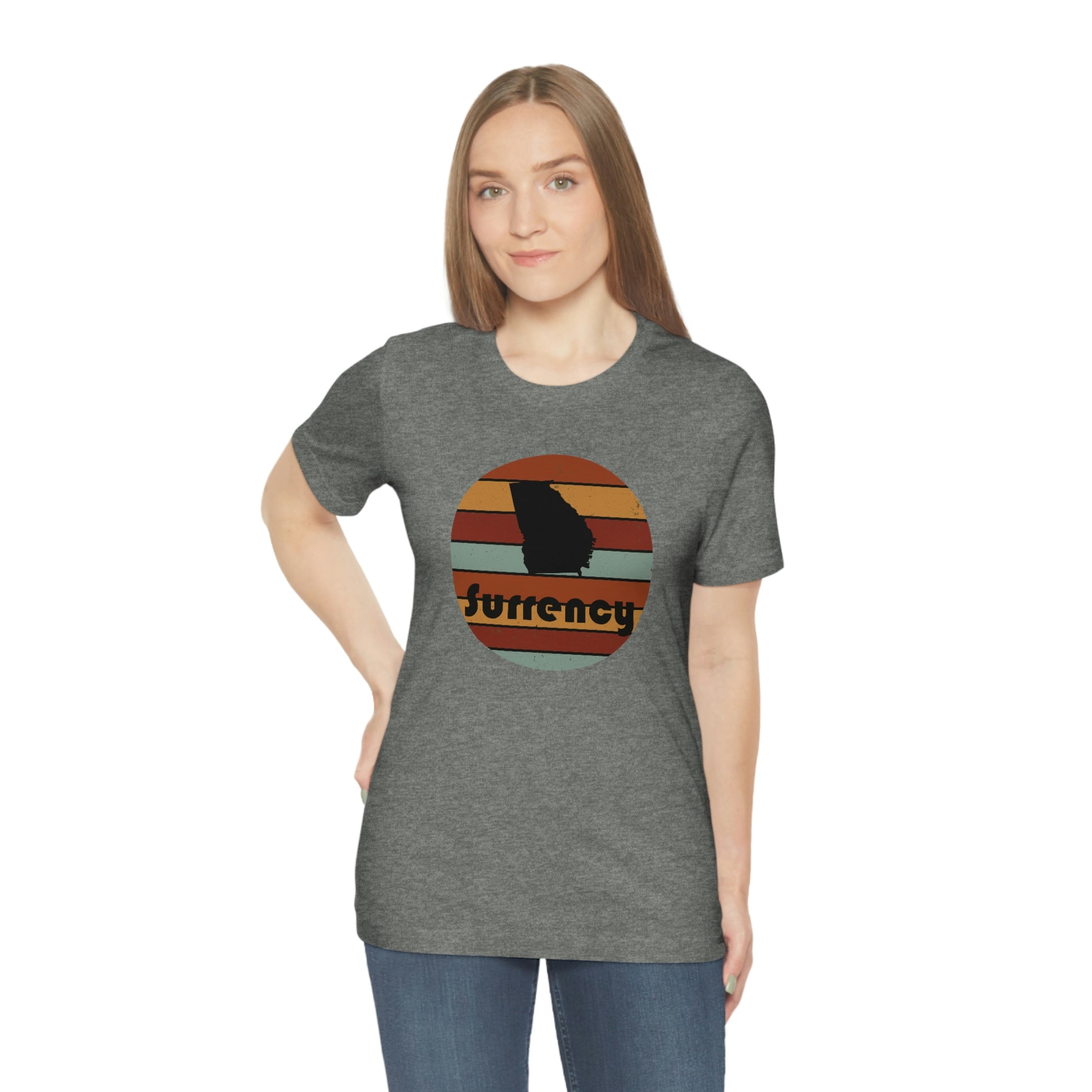 Surrency Georgia Retro Sunset Unisex Jersey Short Sleeve Tee Tshirt T-shirt