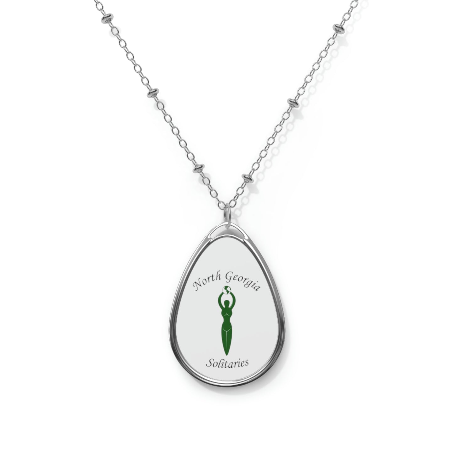 North Georgia Solitaries Oval Necklace