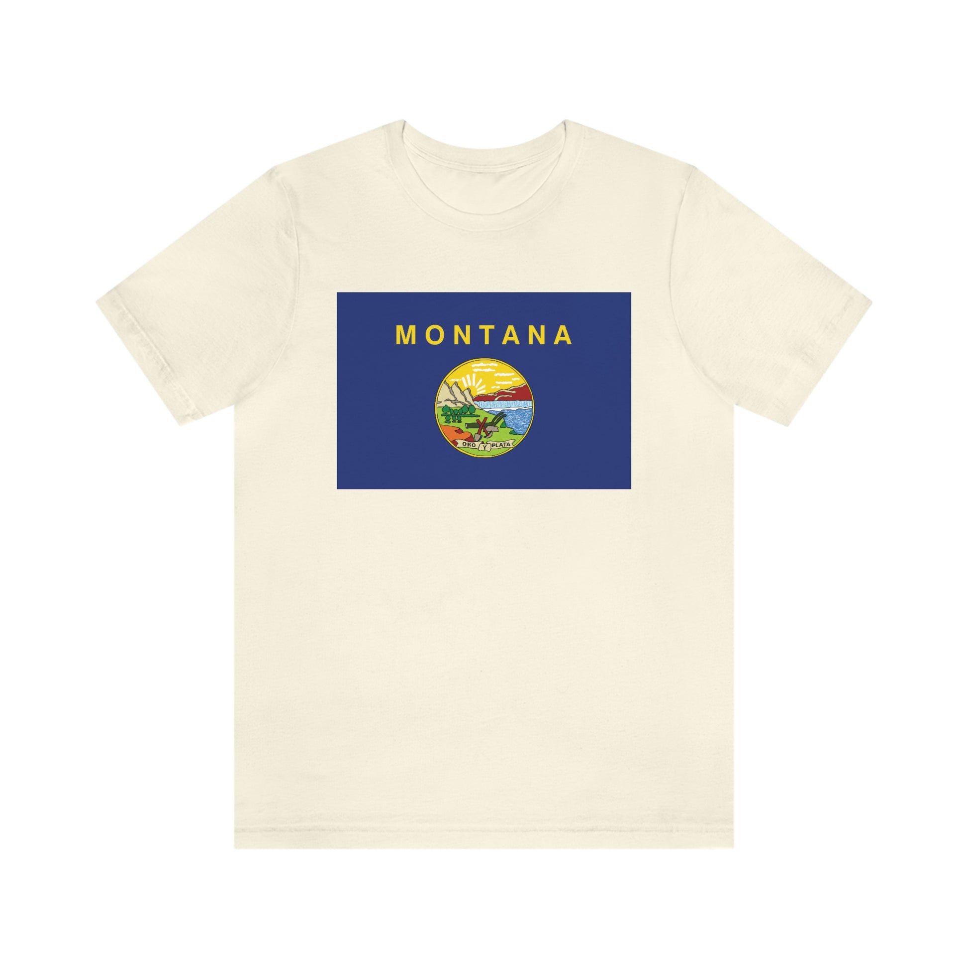 Montana Flag Unisex Jersey Short Sleeve Tee Tshirt T-shirt