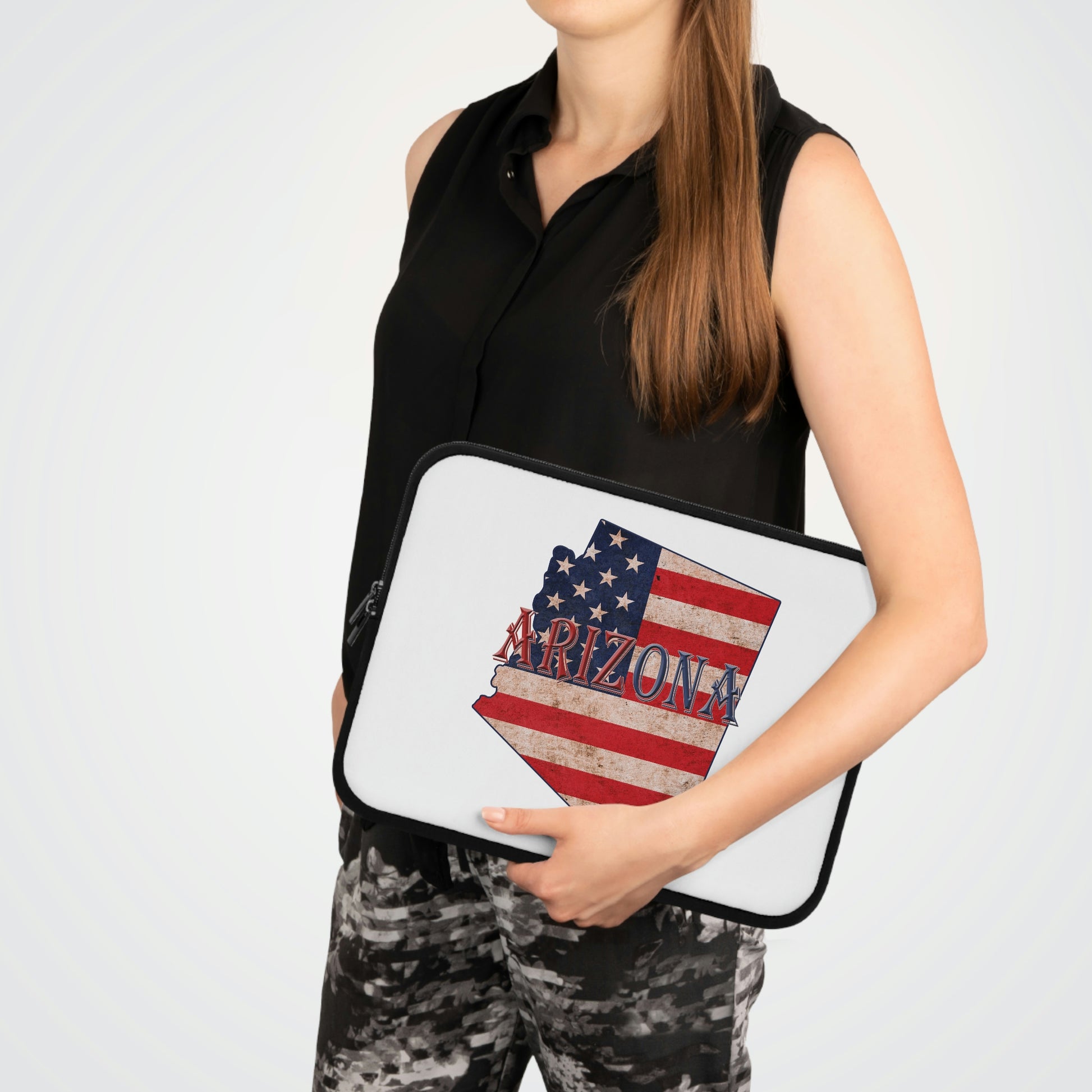 Arizona US Flag Print Laptop Sleeve