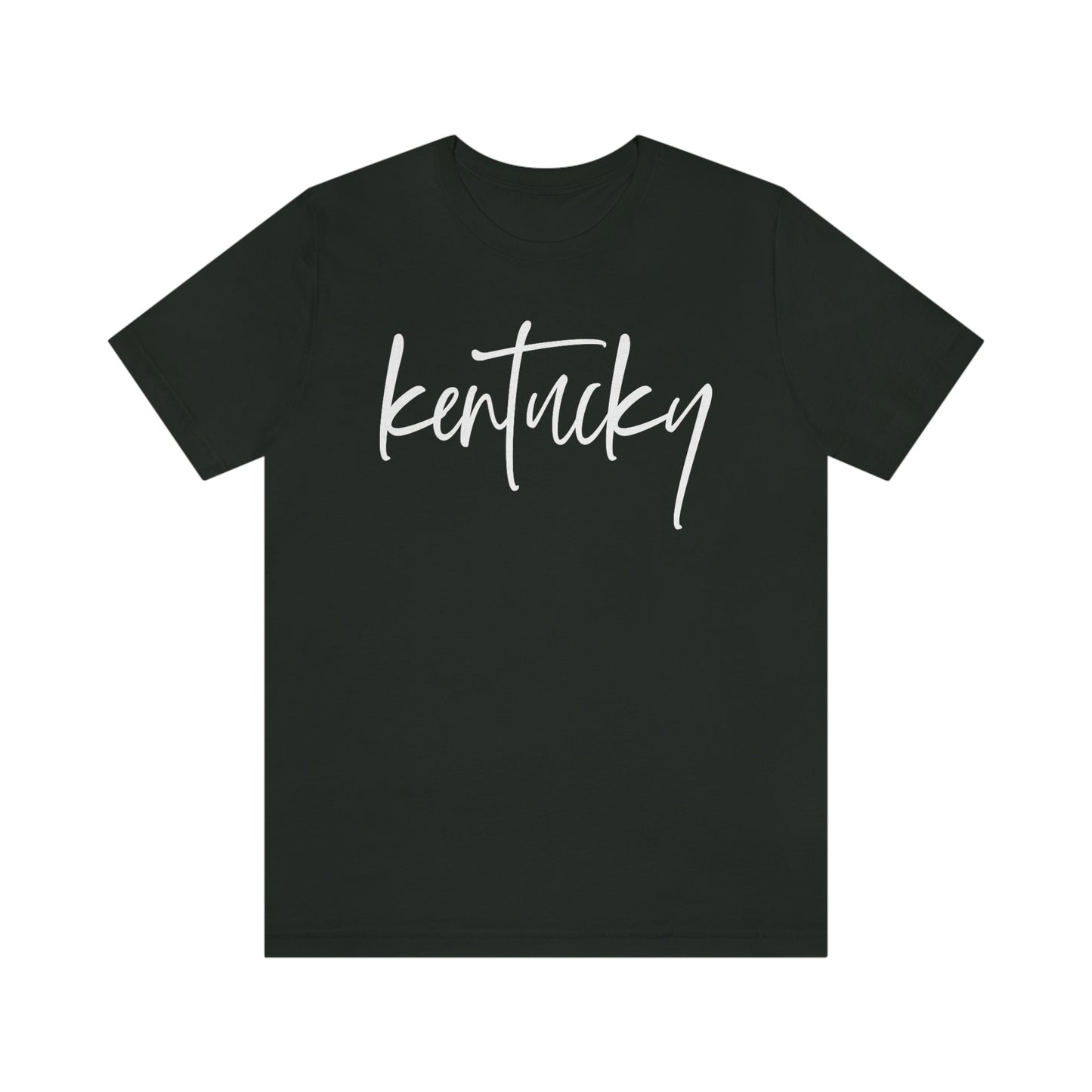 Kentucky White Script Short Sleeve T-shirt