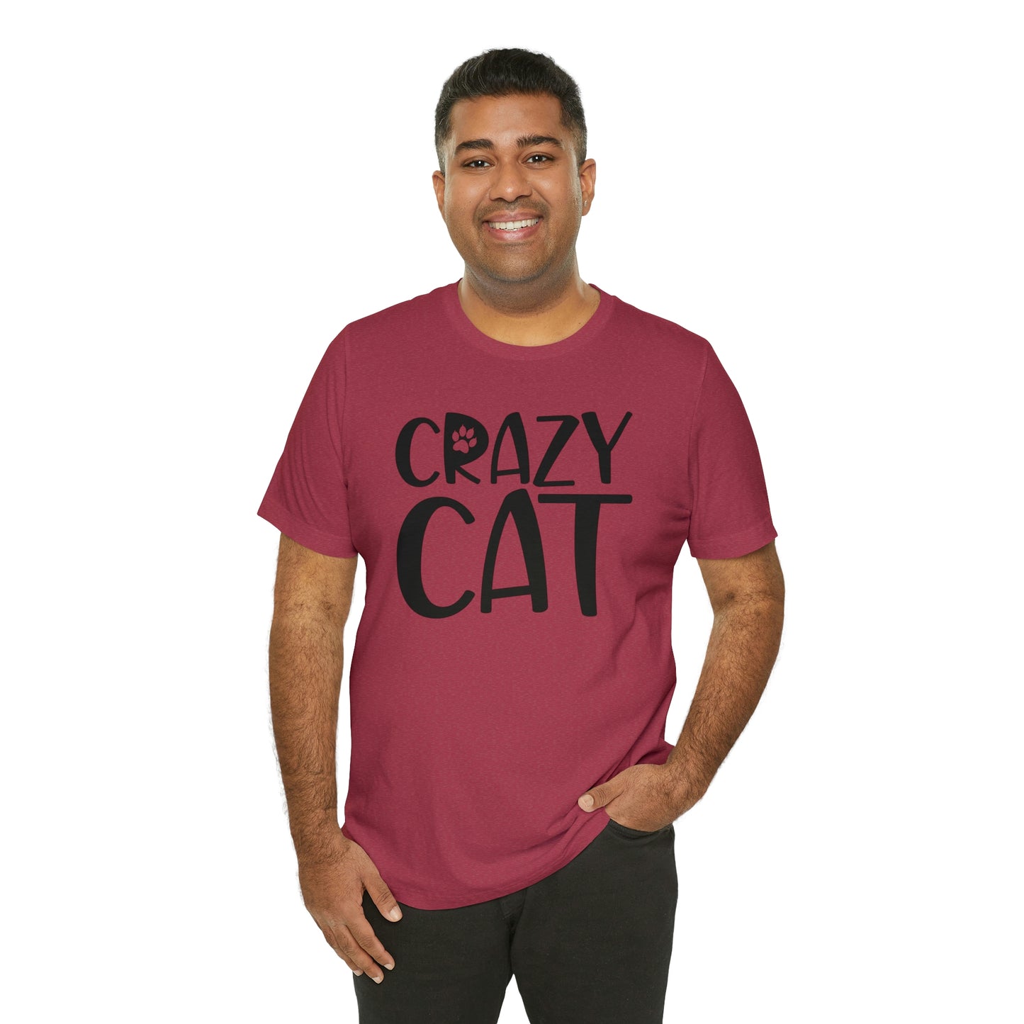 Crazy Cat Short Sleeve T-shirt