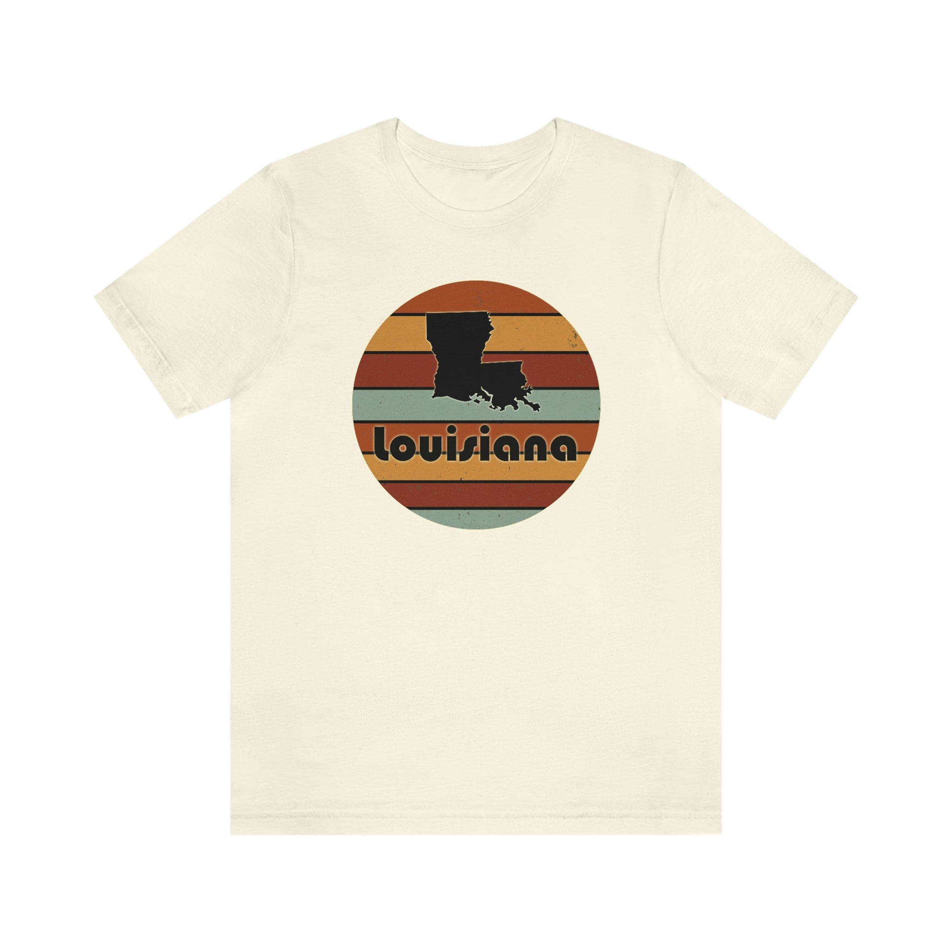 Louisiana Retro Sunset Short Sleeve T-shirt