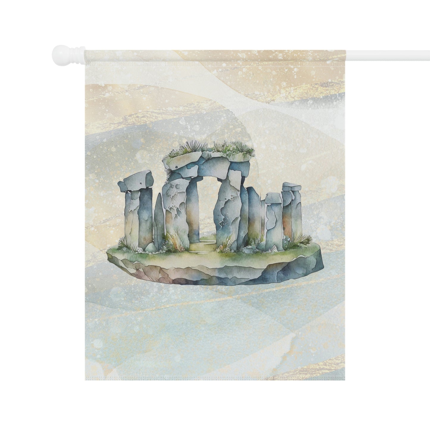 Standing Stones Watercolor Garden & House Banner