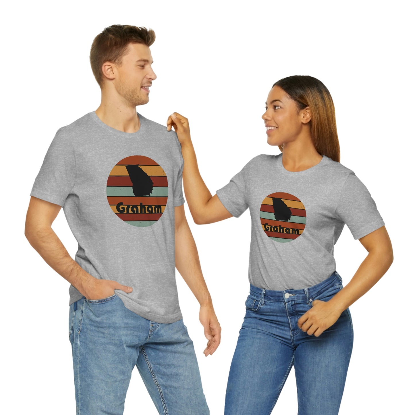 Graham Georgia Retro Sunset Unisex Jersey Short Sleeve Tee Tshirt T-shirt