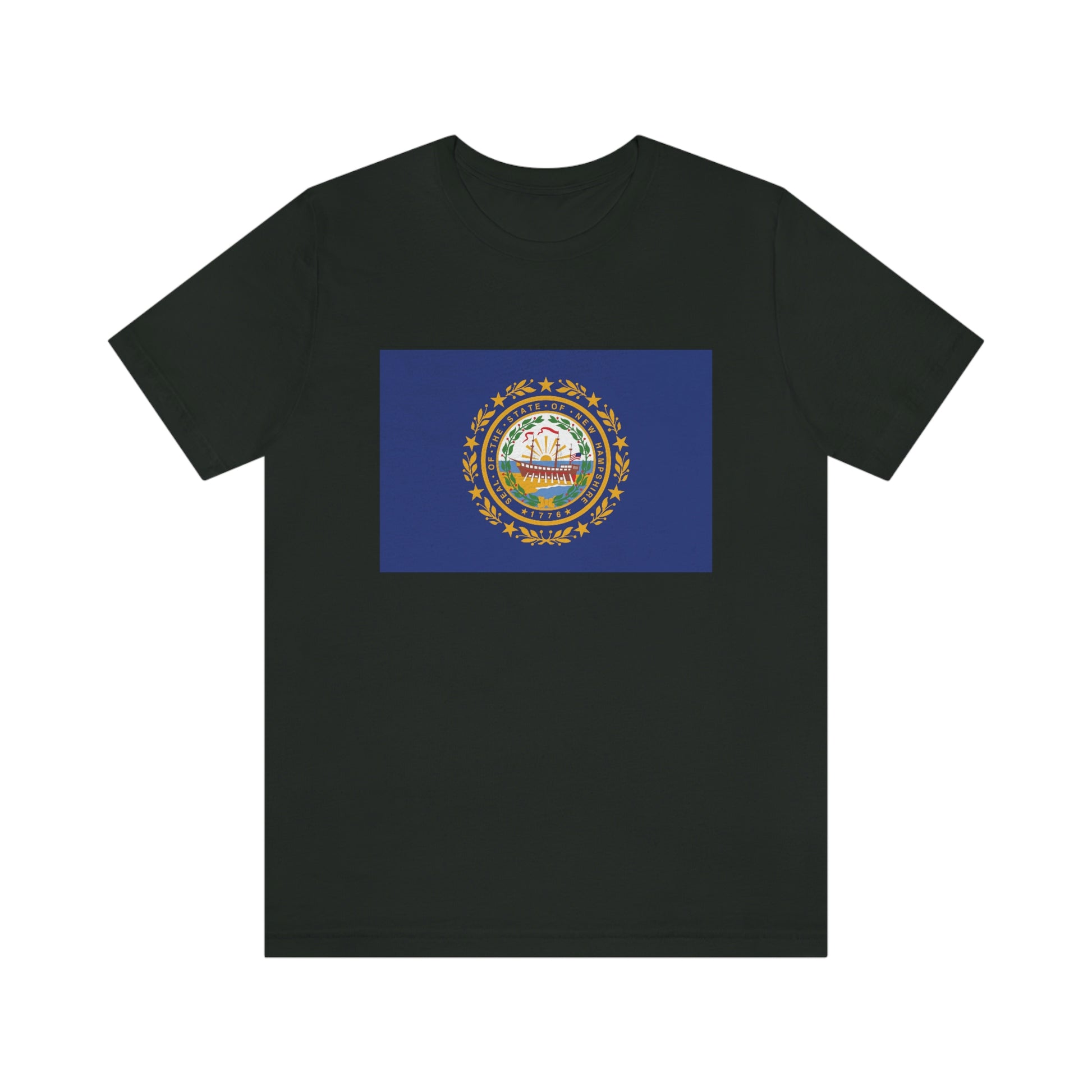 New Hampshire Flag Unisex Jersey Short Sleeve Tee Tshirt T-shirt