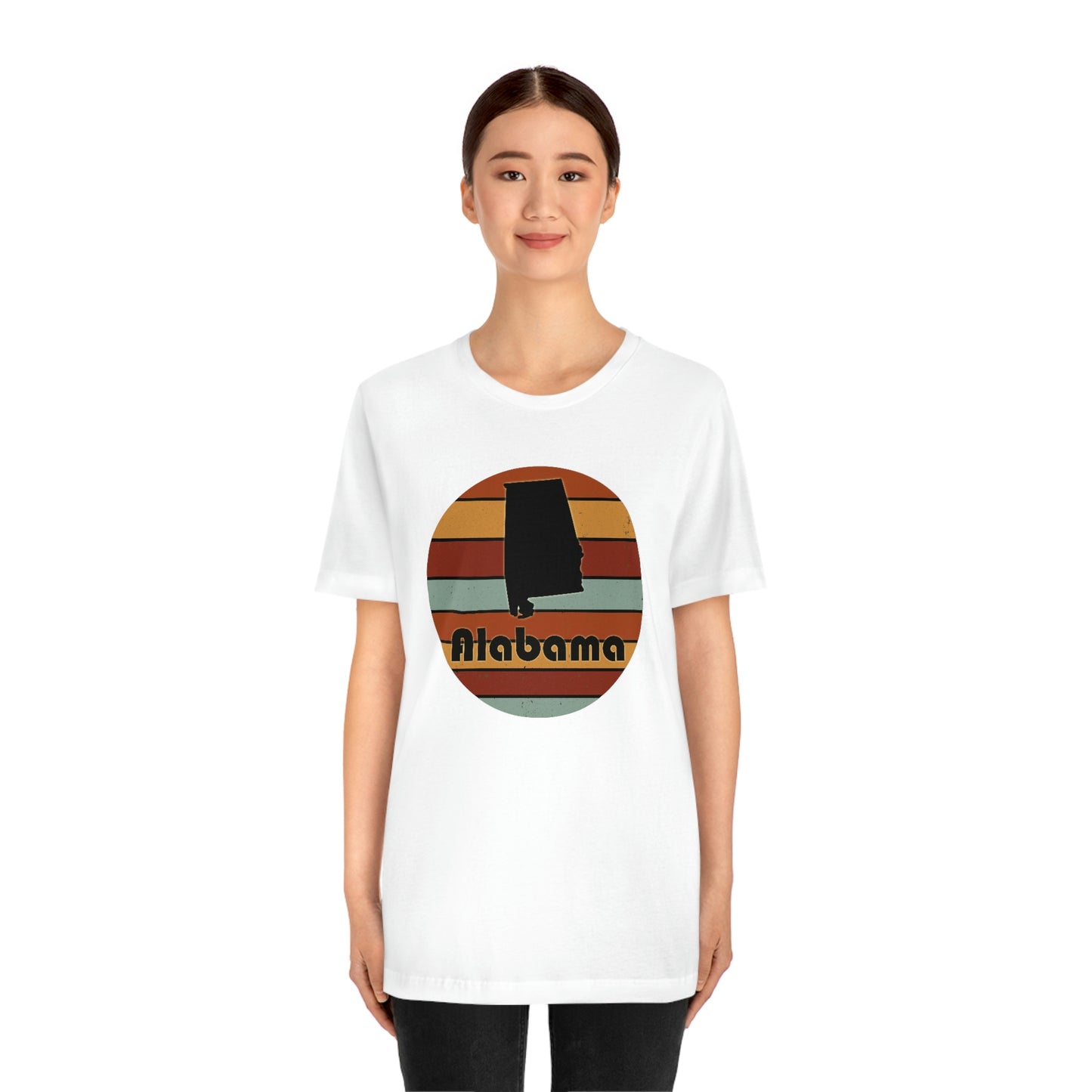 Alabama Retro Sunset Unisex Jersey Short Sleeve T-shirt