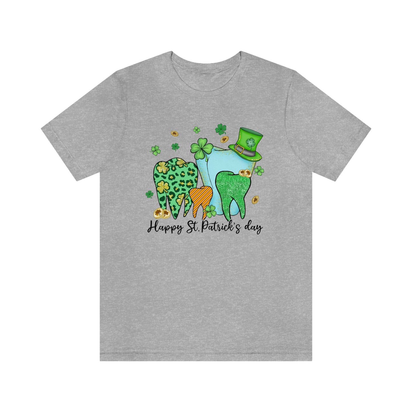 St. Patrick's Day Teeth Unisex Jersey Short Sleeve Tee