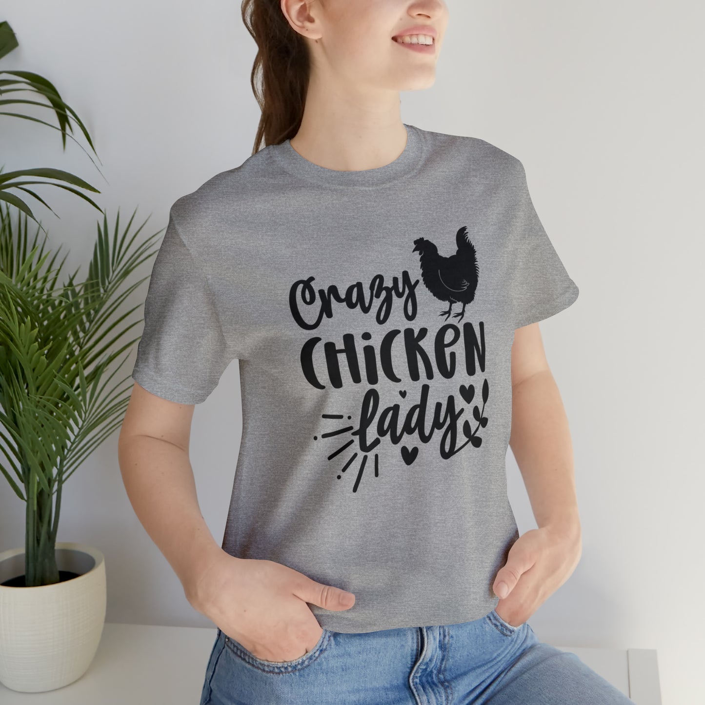 Crazy Chicken Lady Short Sleeve T-shirt