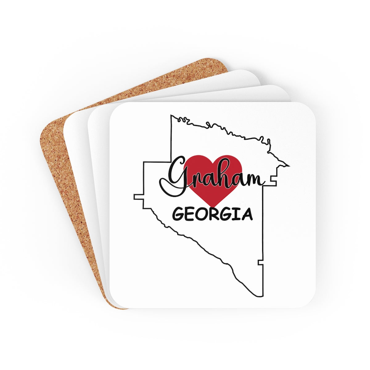 Graham Georgia Corkwood Coaster Set