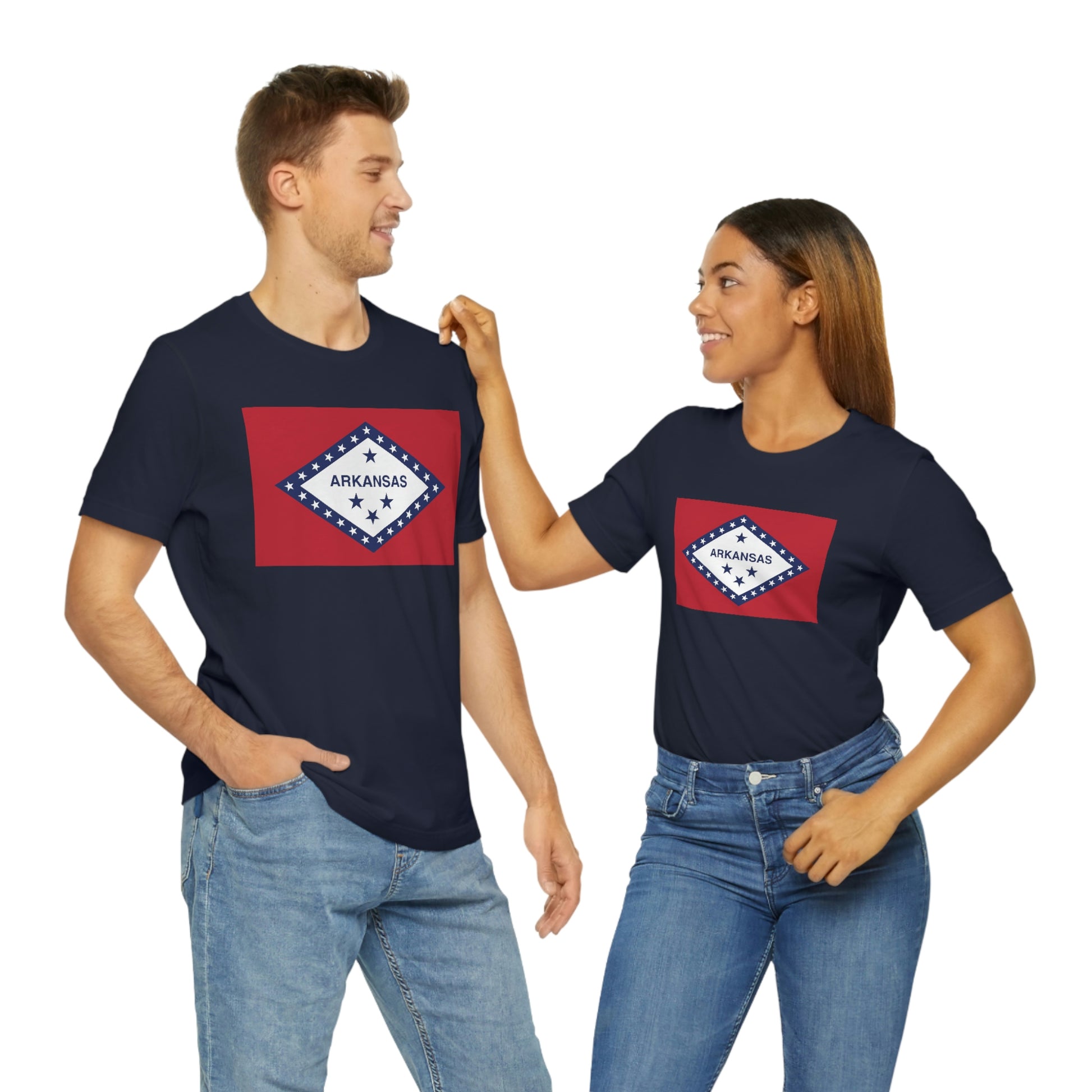 Arkansas Flag Unisex Jersey Short Sleeve Tee Tshirt T-shirt