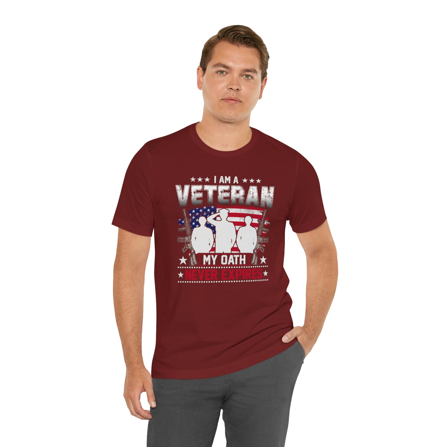 I am a Veteran My Oath Never Expires Short Sleeve T-shirt