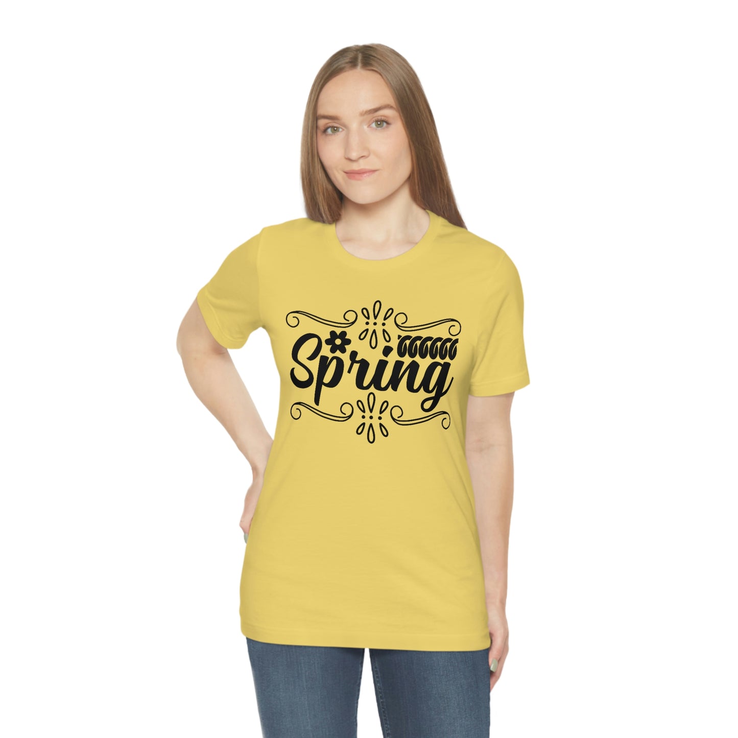 Spring with Frame Unisex Jersey Short Sleeve Tee