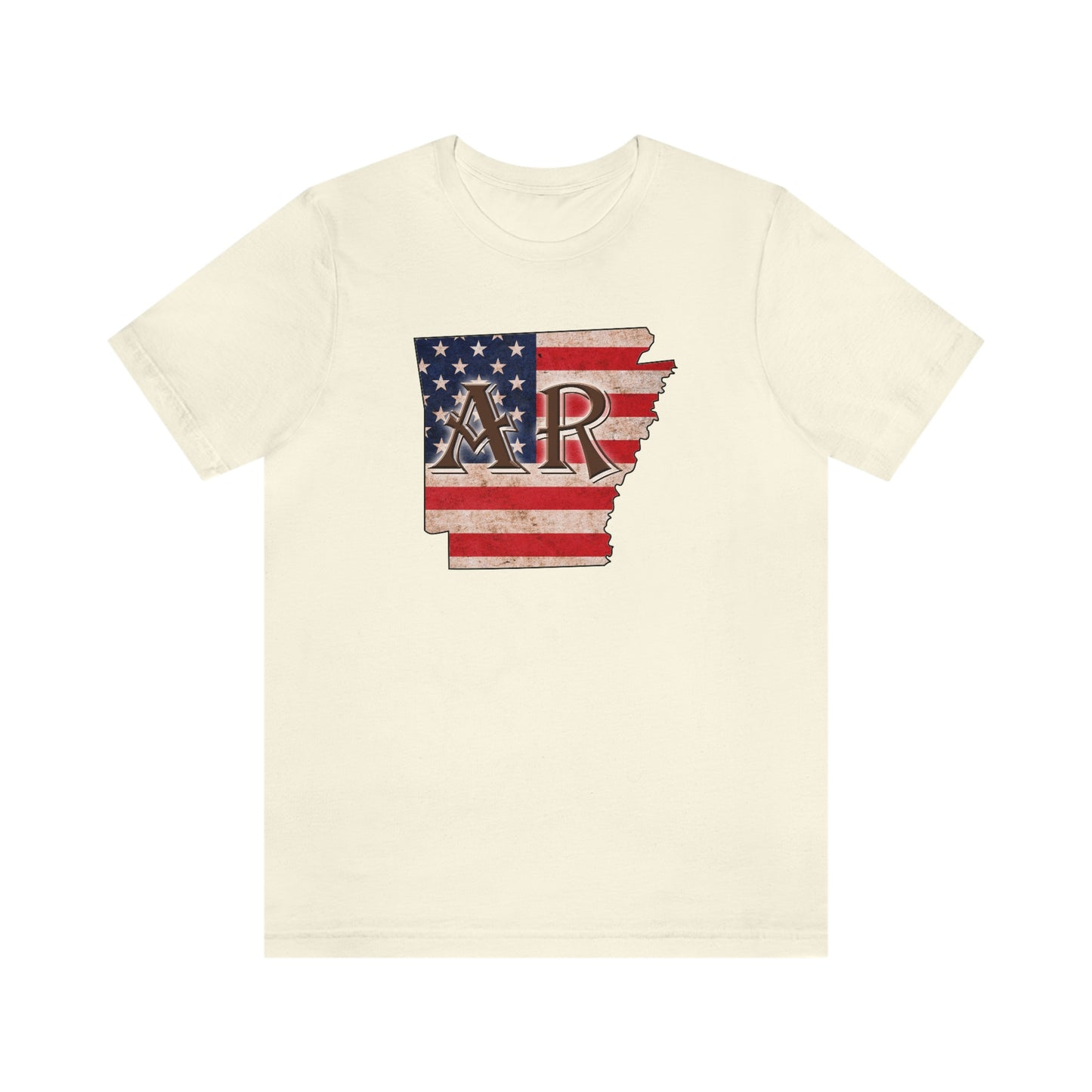 Arkansas AR US Flag Unisex Jersey Short Sleeve Tee Tshirt T-shirt