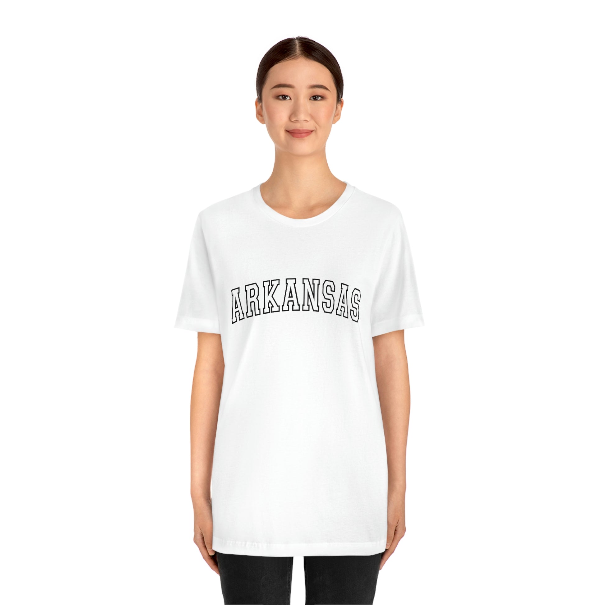 Arkansas Varsity Letters Arch Unisex Jersey Short Sleeve Tee Tshirt T-shirt