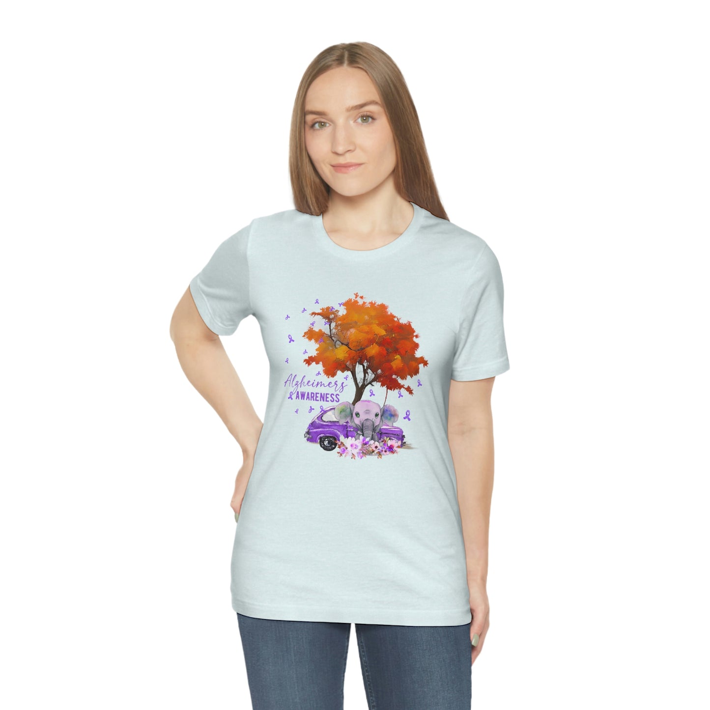 Alzheimer's Awareness Print Unisex Jersey Short Sleeve Tee